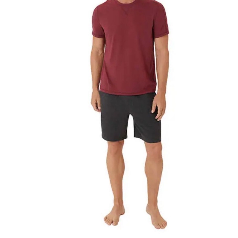 Eddie Bauer Men's 2-Piece Lounge Set in Burgundy - Picture 2 of 7